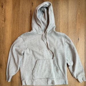 Women’s Athleta Light Gray Hoodie with Drawstrings